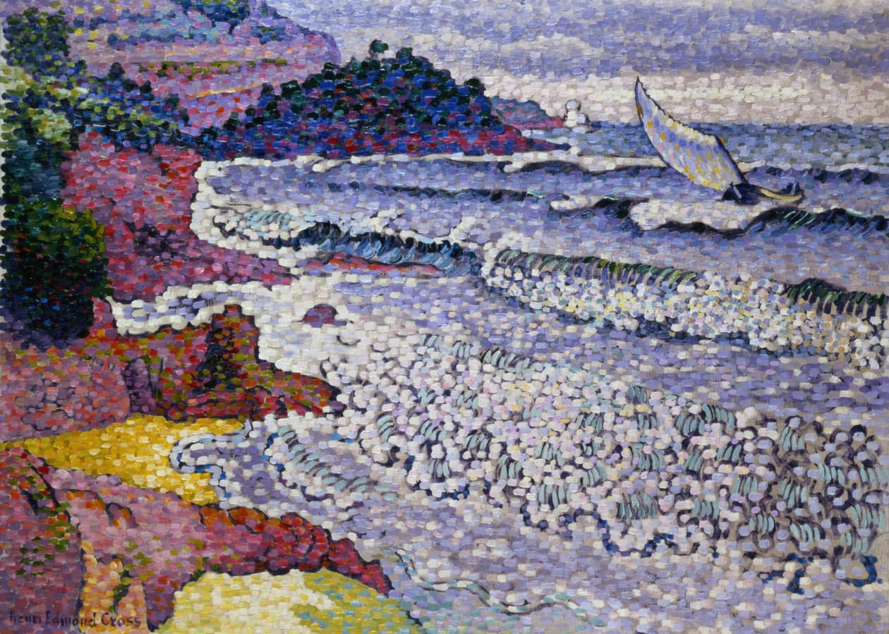 Wzburzone morze, 1902-3 autorstwa Henri Edmond Cross