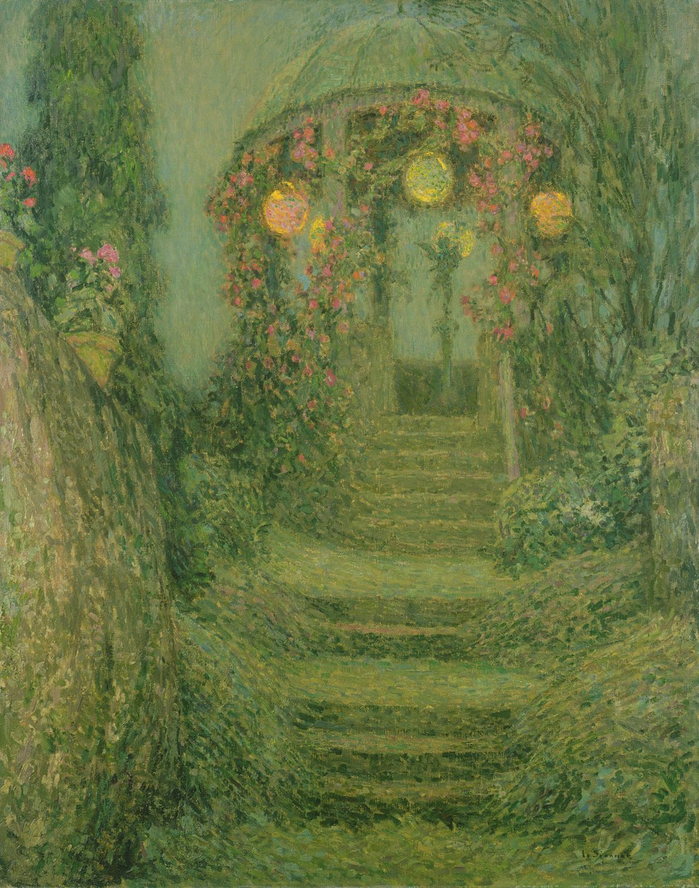 Oświetlony Pawilon autorstwa Henri Eugene Augustin Le Sidaner