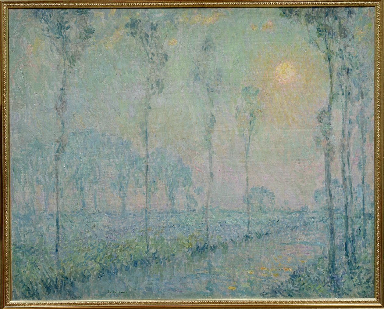 Potok o zachodzie słońca, 1923 autorstwa Henri Eugene Augustin Le Sidaner