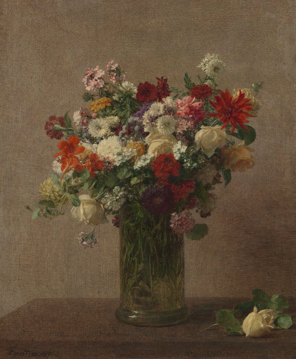 Kwiaty z Normandii autorstwa Ignace Henri Jean Fantin Latour