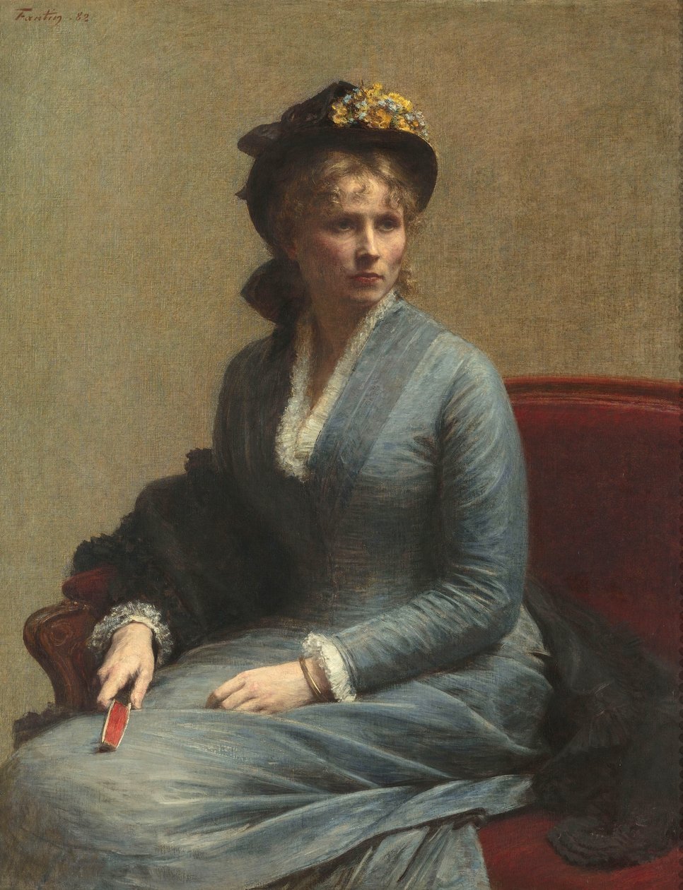 Retrato de Mlle CD [Charlotte Dubourg] autorstwa Ignace Henri Jean Fantin Latour