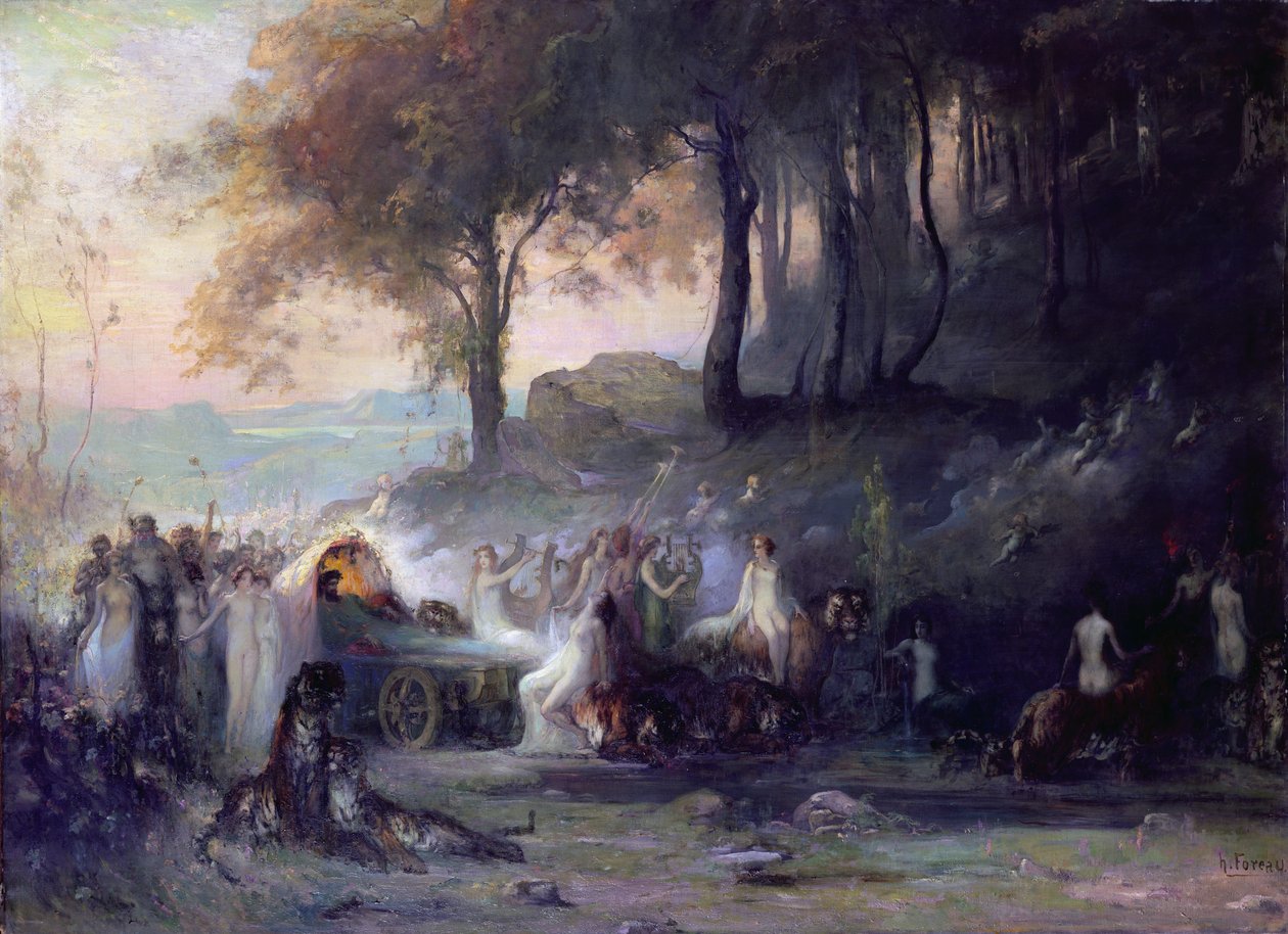 Procesja pogańska, 1896 autorstwa Henri Foreau