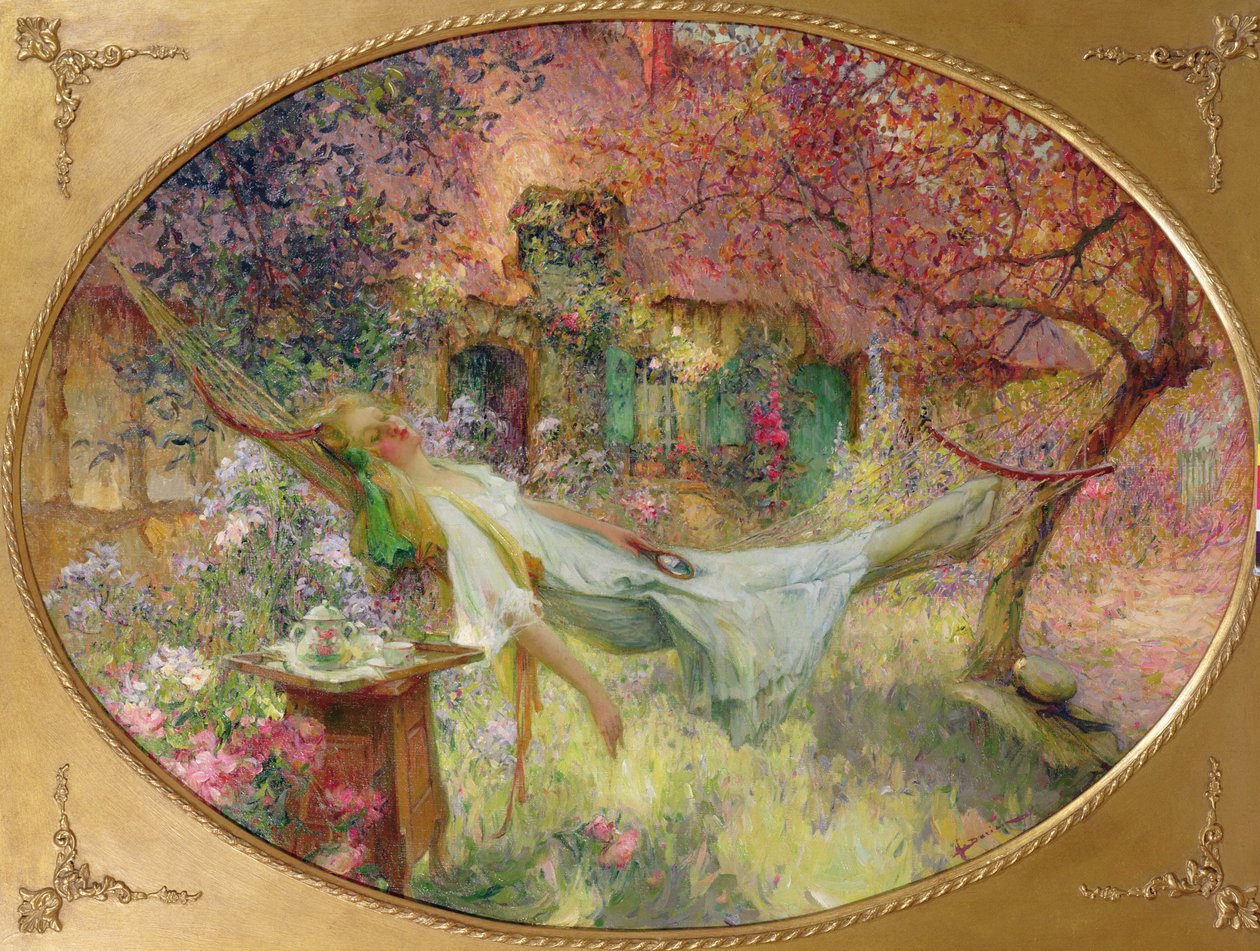Lato w ogrodzie autorstwa Henri Gaston Darien