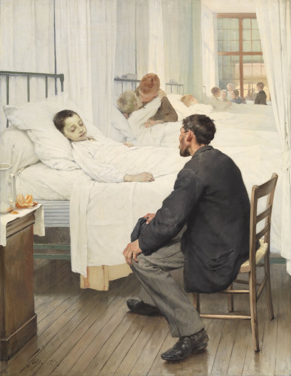 Dzień wizyty w szpitalu autorstwa Henri Jules Jean Geoffroy