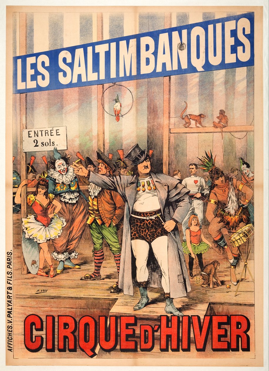 Saltimbanques autorstwa Henri Gray