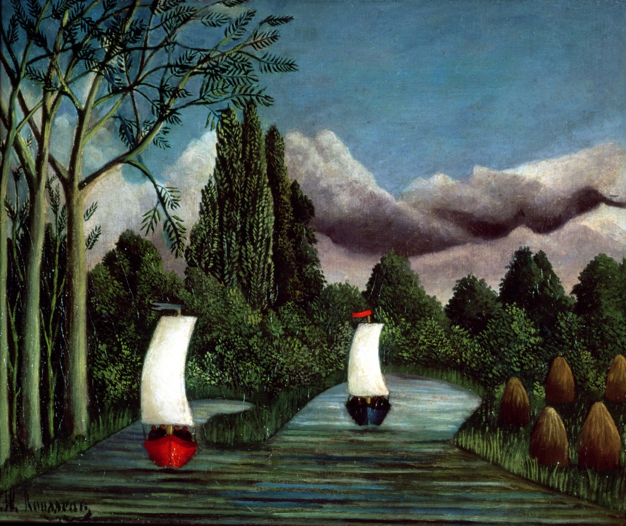 Brzegi Oise, 1905 autorstwa Henri Rousseau