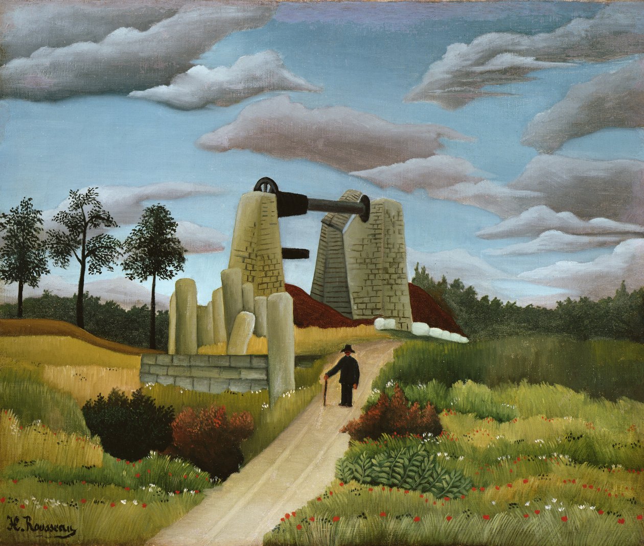 Kamieniołom autorstwa Henri Rousseau