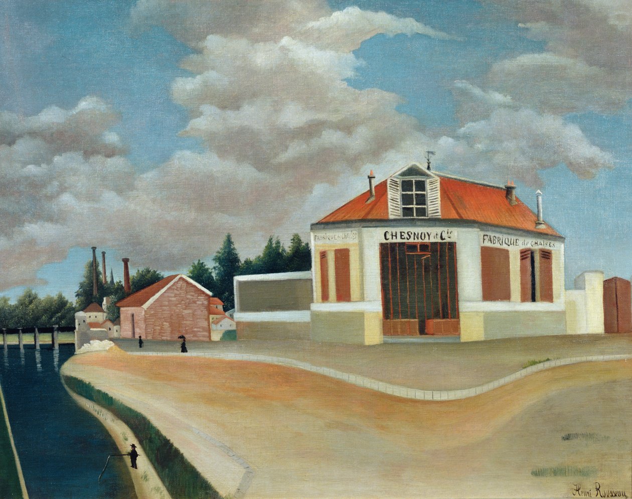 Fabryka krzeseł w Alfortville, ok. 1897 (patrz również 309519) autorstwa Henri Rousseau