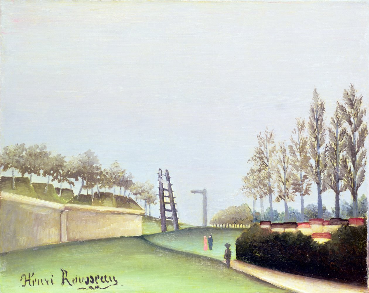 Widok z Porte de Vanves, Paryż, 1909 autorstwa Henri Rousseau