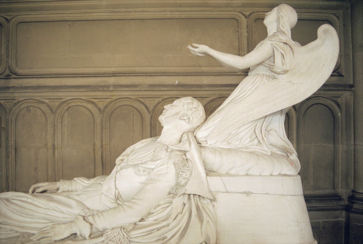 Cenotaf Ferdynanda Ludwika Filipa (1810-42), księcia Orleanu, 1843 (marmur) (patrz także 252675) autorstwa Henri Joseph Francois de, baron Triqueti