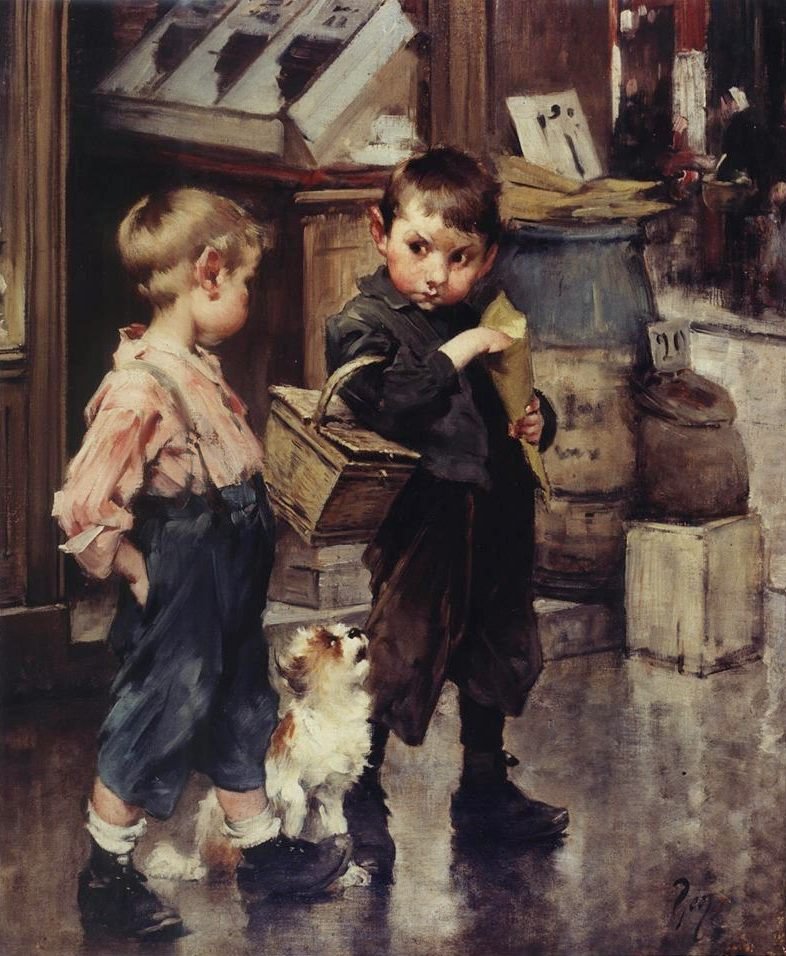 Nieznany obraz autorstwa Henri Jules Jean Geoffroy