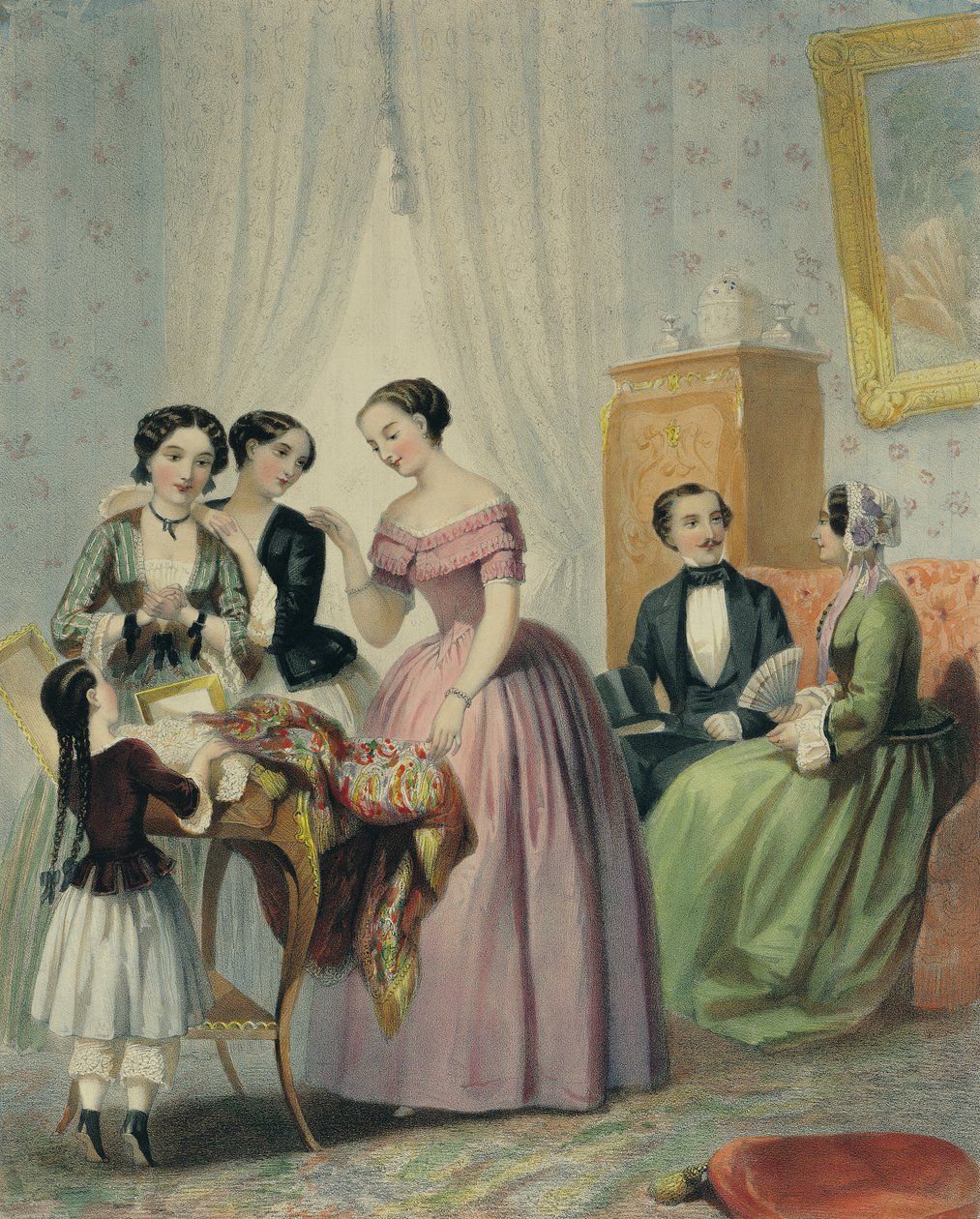 Prezenty ślubne, grawerowane przez Bettanier, 1852-53 autorstwa Henri Lafon