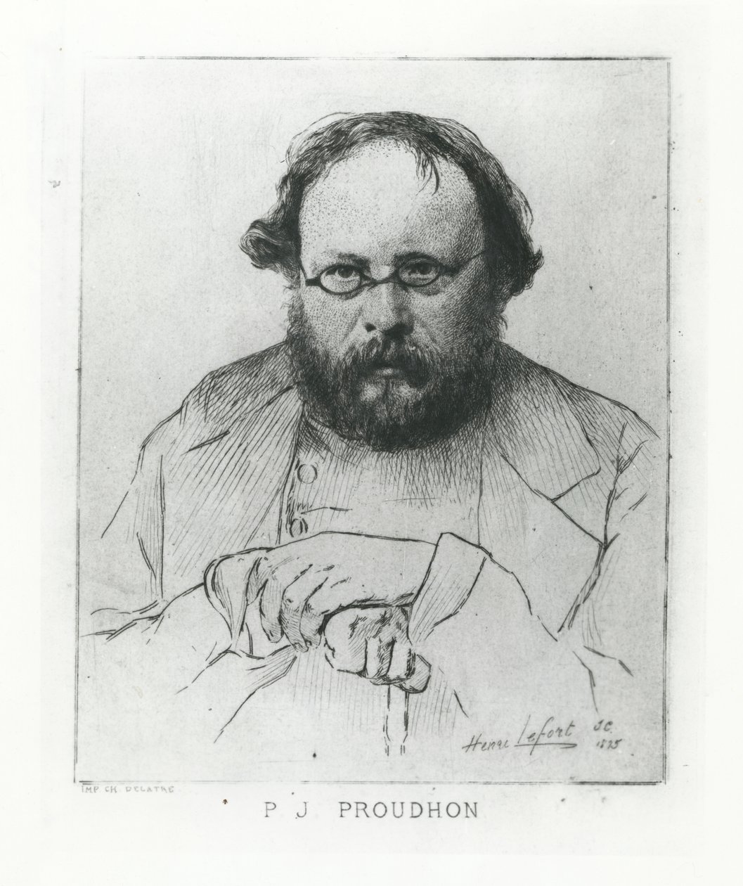 Pierre-Joseph Proudhon, 1895 autorstwa Henri Lefort