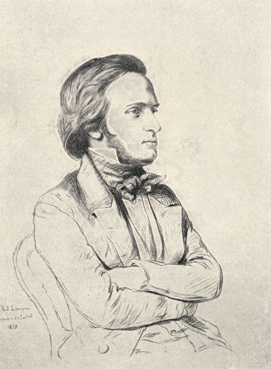 Wilhelm Ryszard Wagner w 1850 r. autorstwa Henri Lehmann