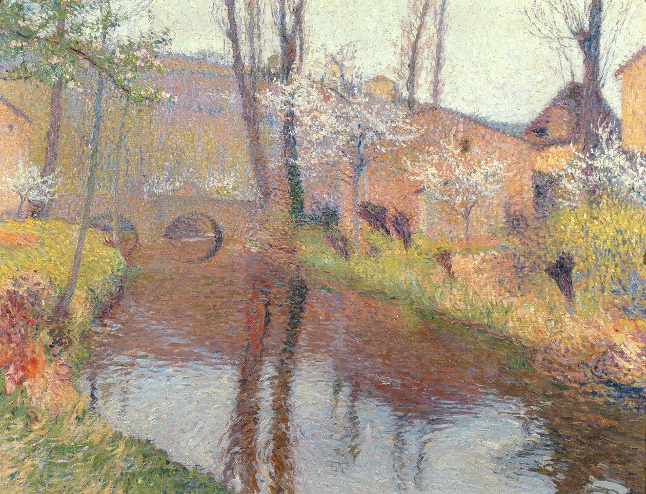 Krajobraz z mostem autorstwa Henri Martin