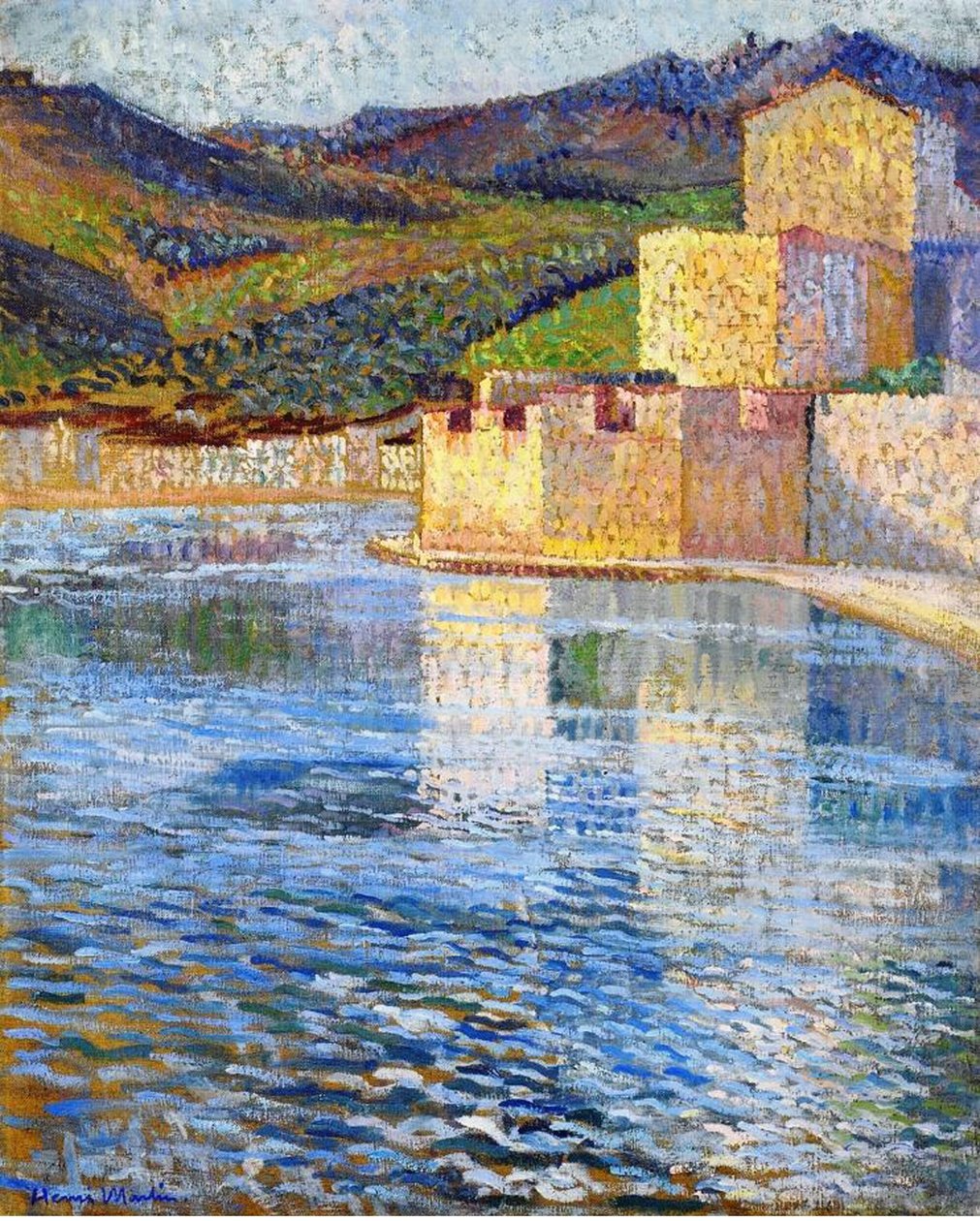 Wały Collioure, ok. 1915 autorstwa Henri Martin