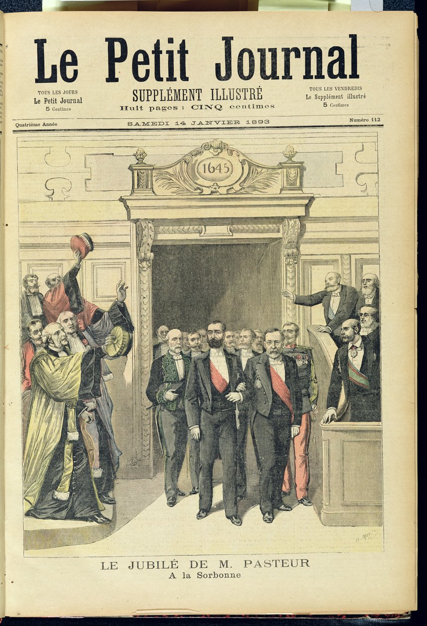 Jubileusz Ludwika Pasteura (1822-95) na Sorbonie, 27 grudnia 1892, z „Le Petit Journal”, 14 stycznia 1893 autorstwa Henri Meyer