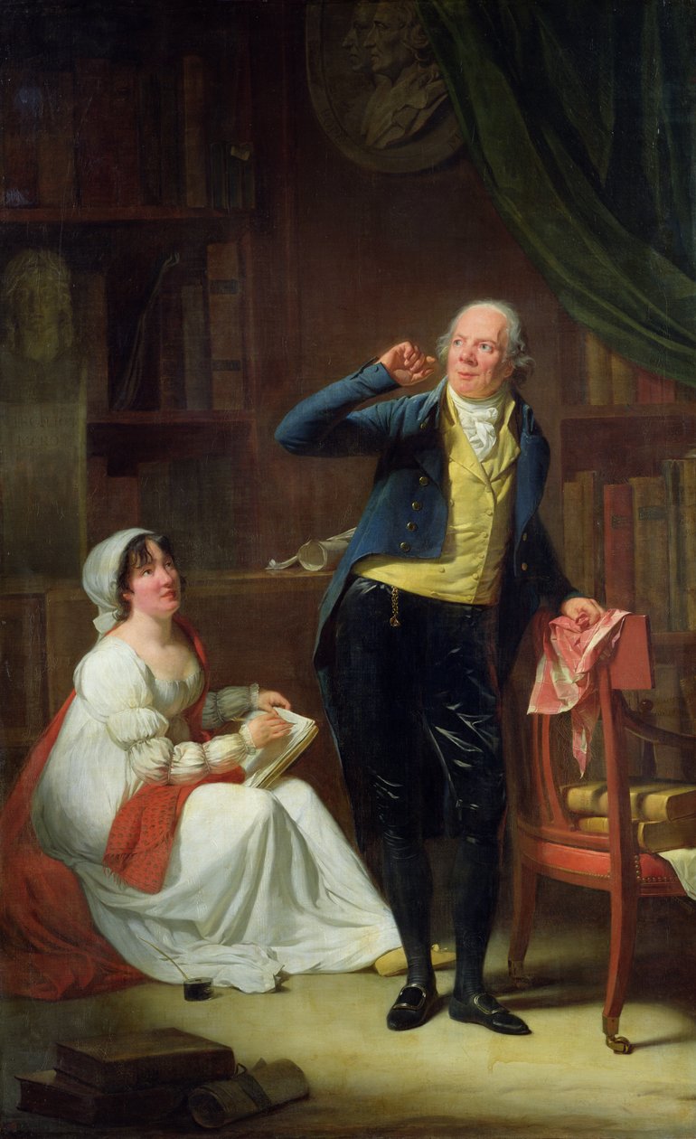 Jacques Delille (1738-1813) i jego żona, 1802 autorstwa Henri Pierre Danloux