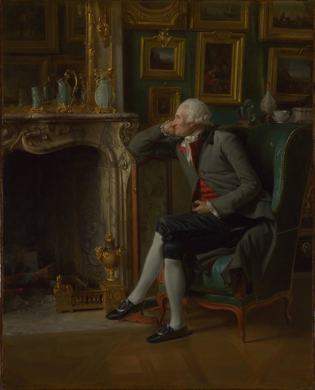Baron de Besenval w swoim salonie firmowym Baron de Besenval w swoim Salon de Compagnie autorstwa Henri Pierre Danloux