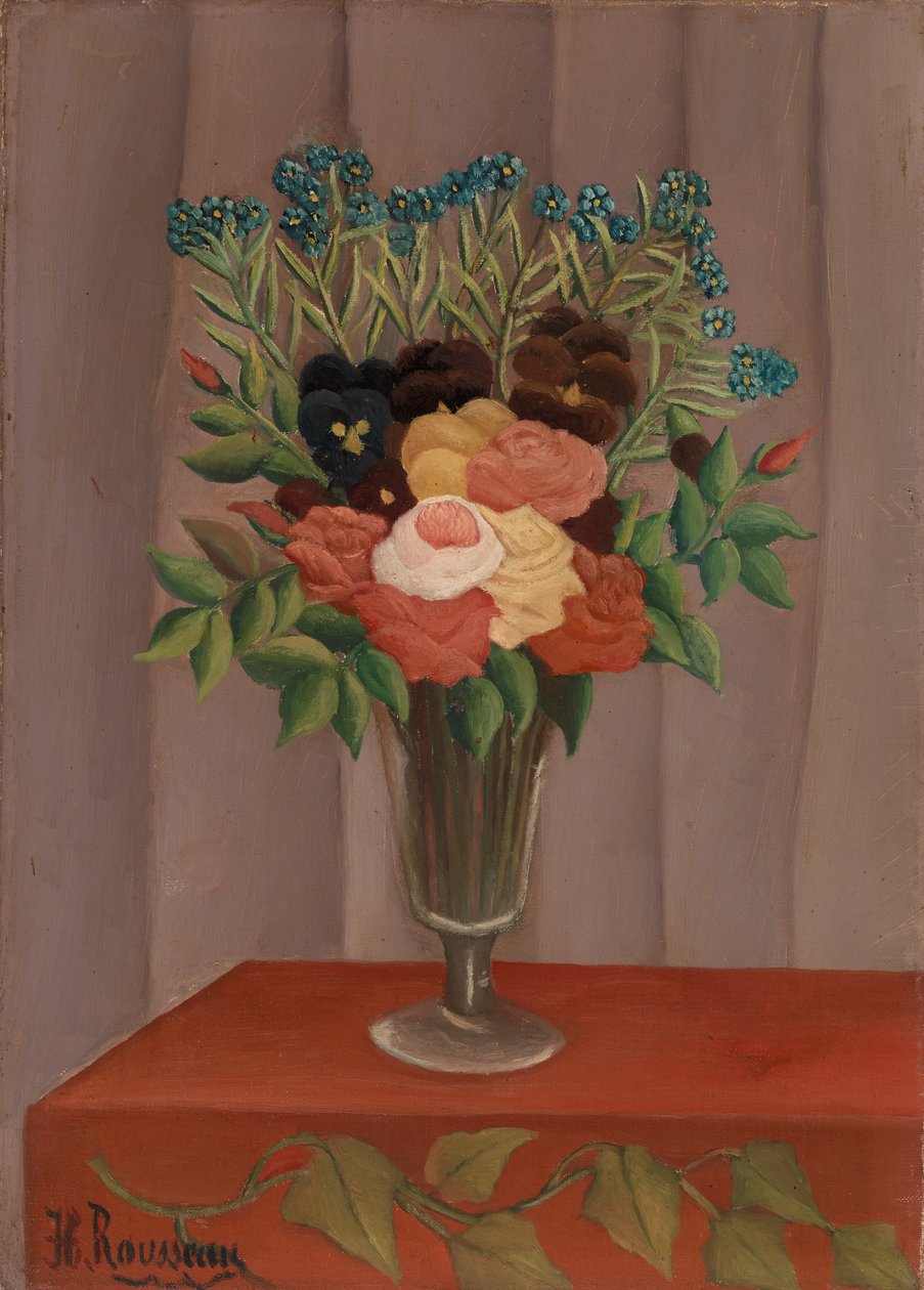 Bukiet kwiatów autorstwa Henri Rousseau