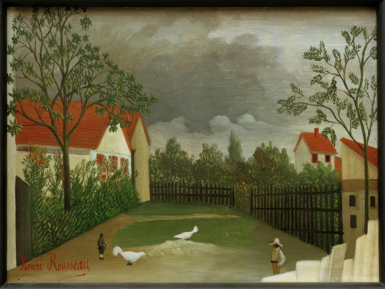 Podwórko autorstwa Henri Rousseau