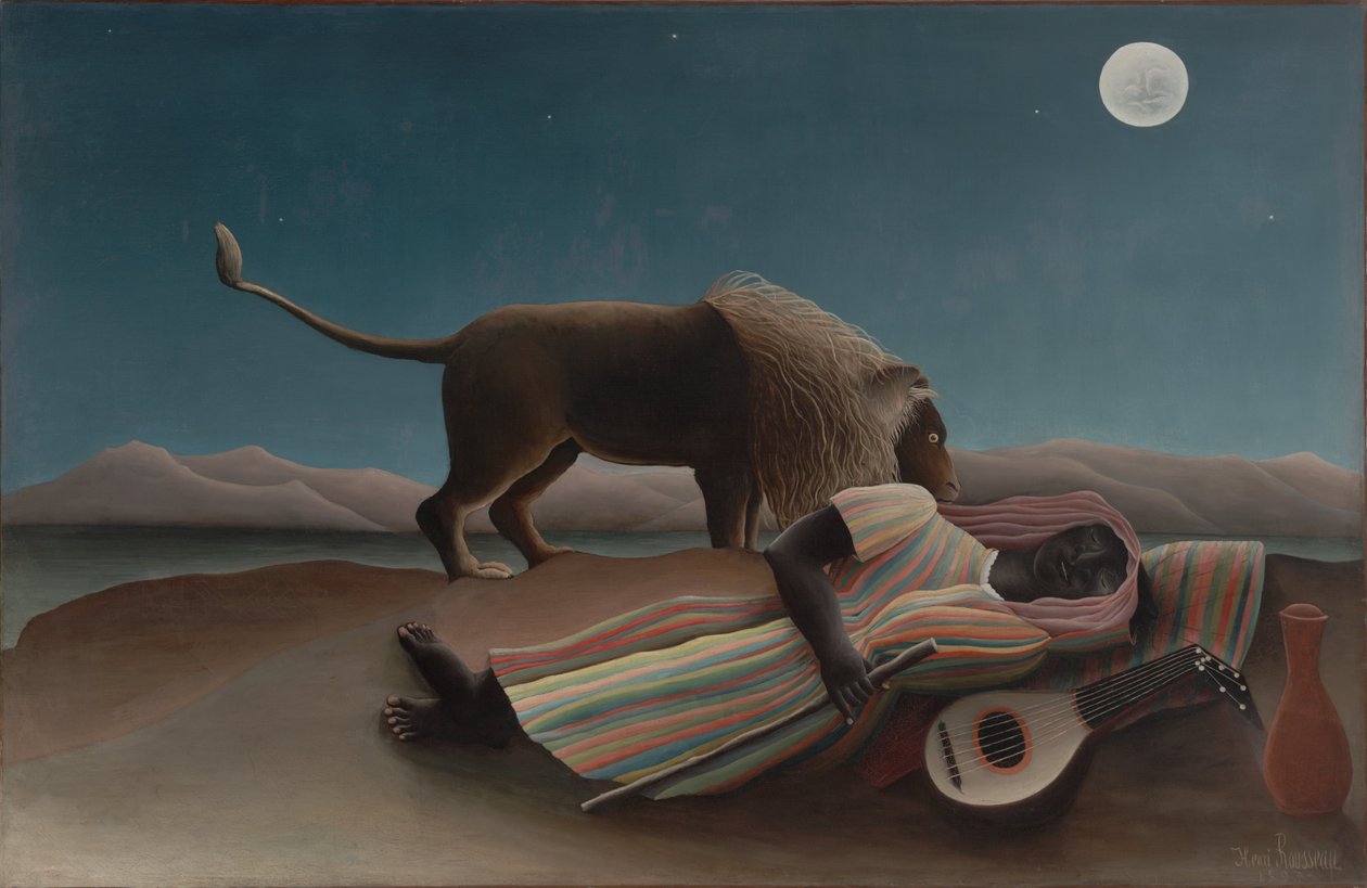Śpiąca Czeszka autorstwa Henri Rousseau