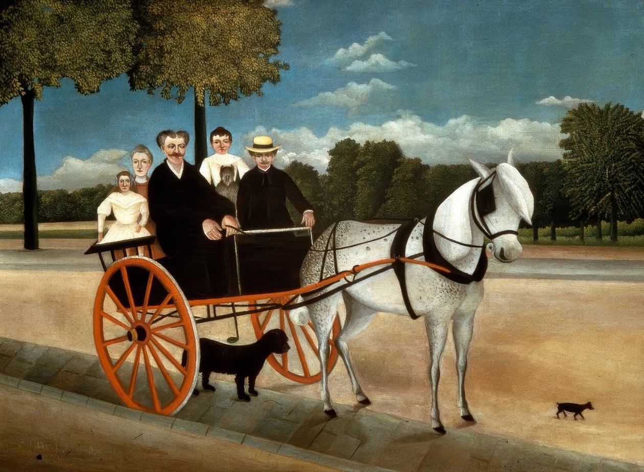 Wózek Ojca Junieta autorstwa Henri Rousseau