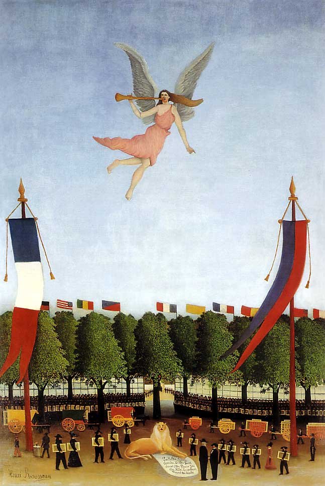 Artyści zapraszający wolność autorstwa Henri Rousseau