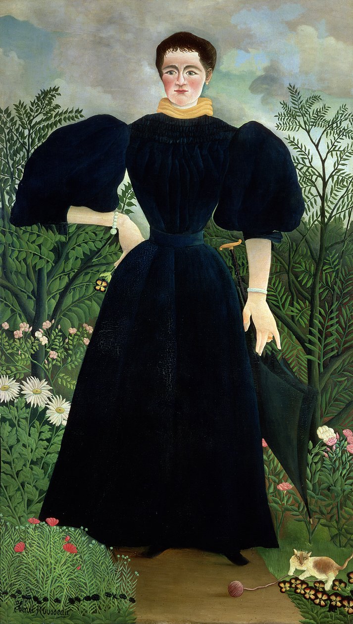 Portret kobiety, ok. 1895-97 autorstwa Henri Rousseau