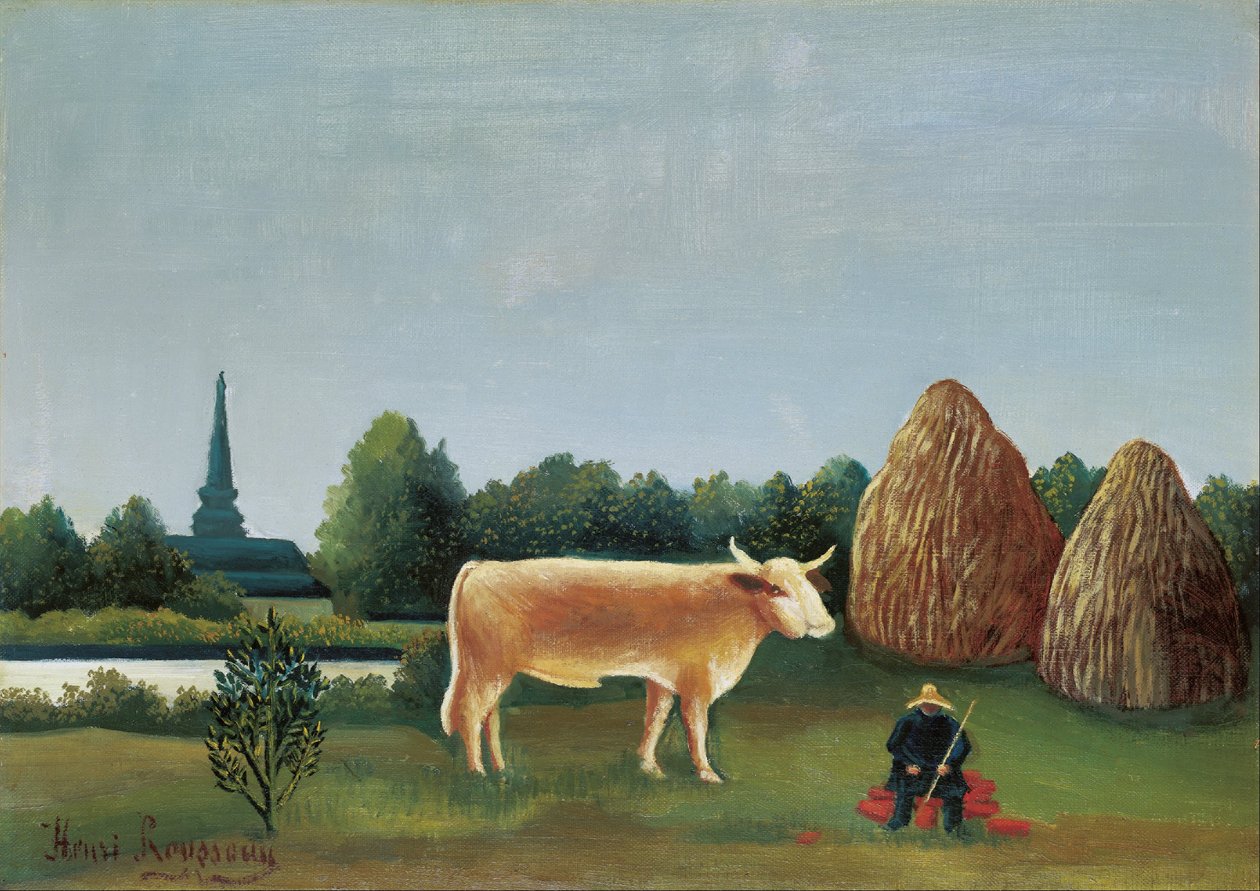 Scena w Bagneux na przedmieściach Paryża autorstwa Henri Rousseau