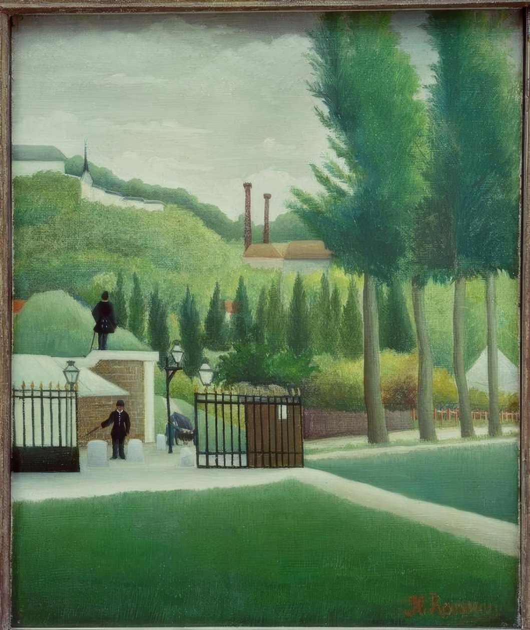 Stacja przyznawania autorstwa Henri Rousseau