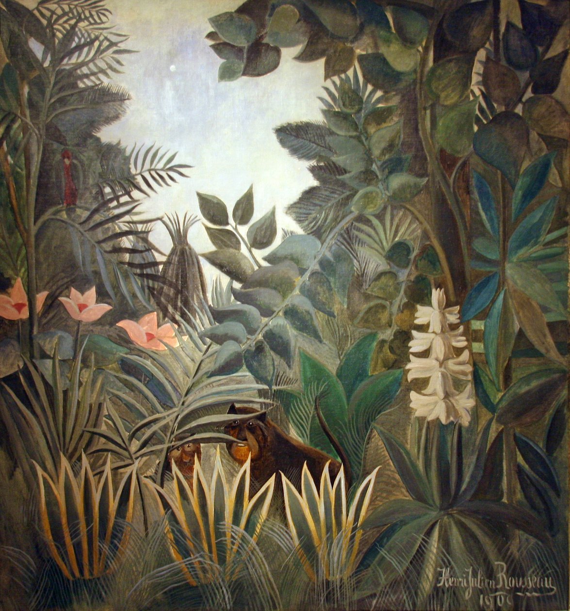 Dżungla równikowa autorstwa Henri Rousseau