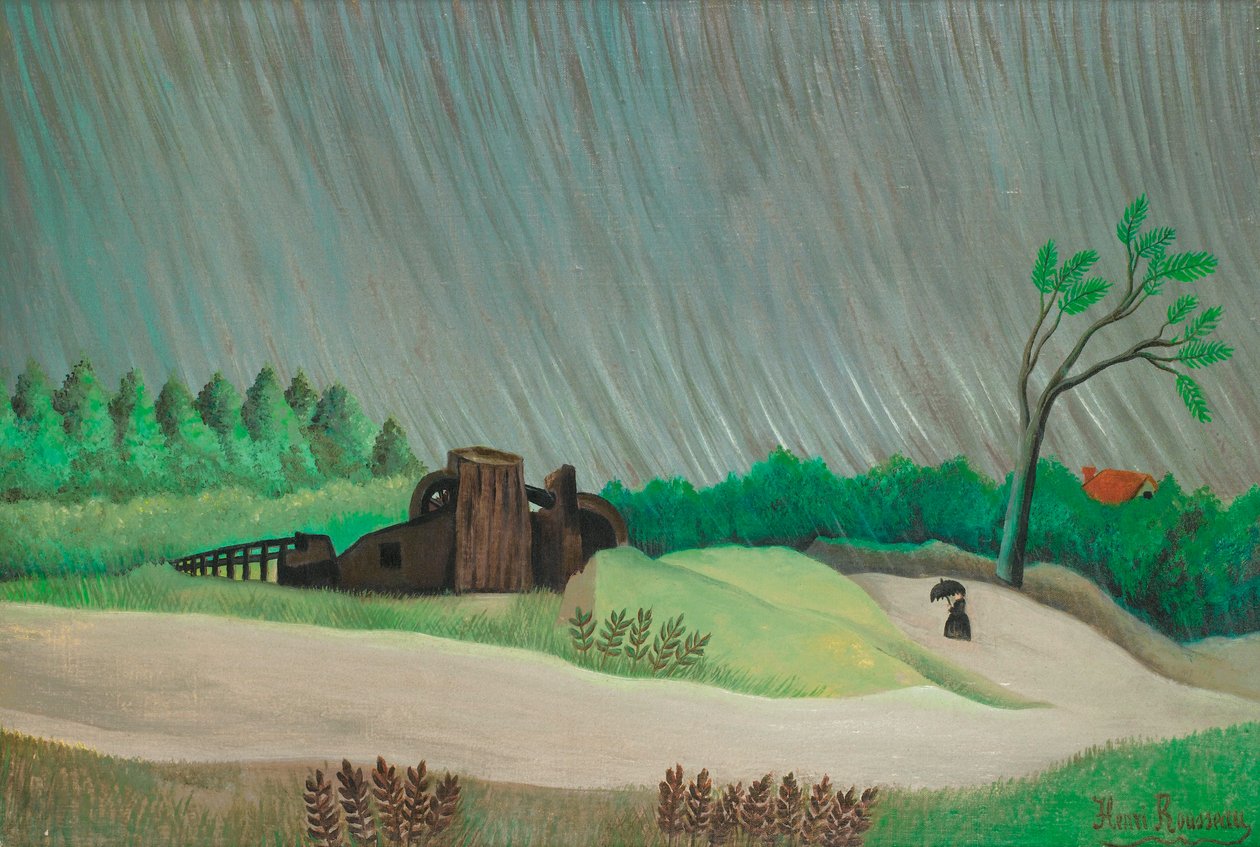 Deszczowy poranek autorstwa Henri Rousseau