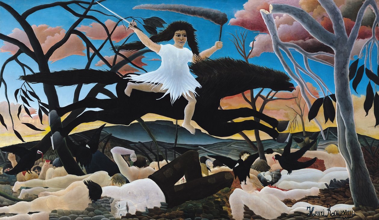 Wojna lub jazda niezgody, 1894 autorstwa Henri Rousseau