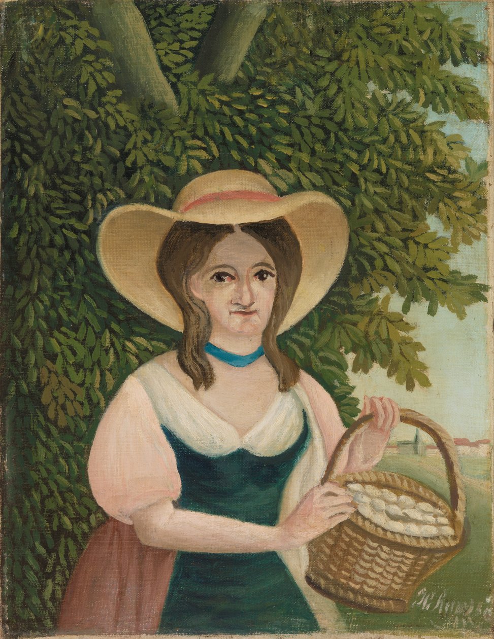 Kobieta z koszykiem jaj autorstwa Henri Rousseau