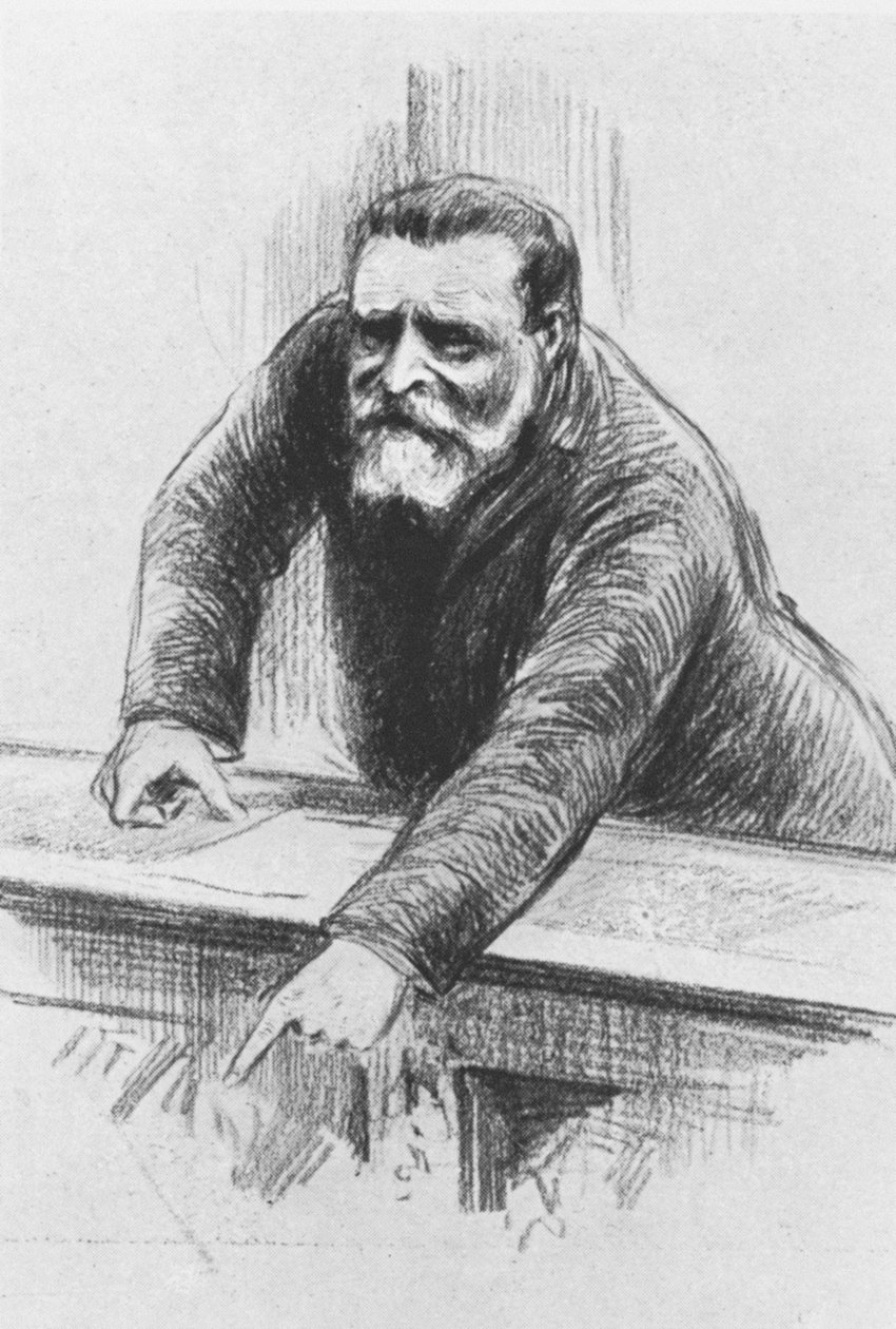 Jean Jaures w Izbie Deputowanych, czerwiec 1907 autorstwa Henri Rudaux