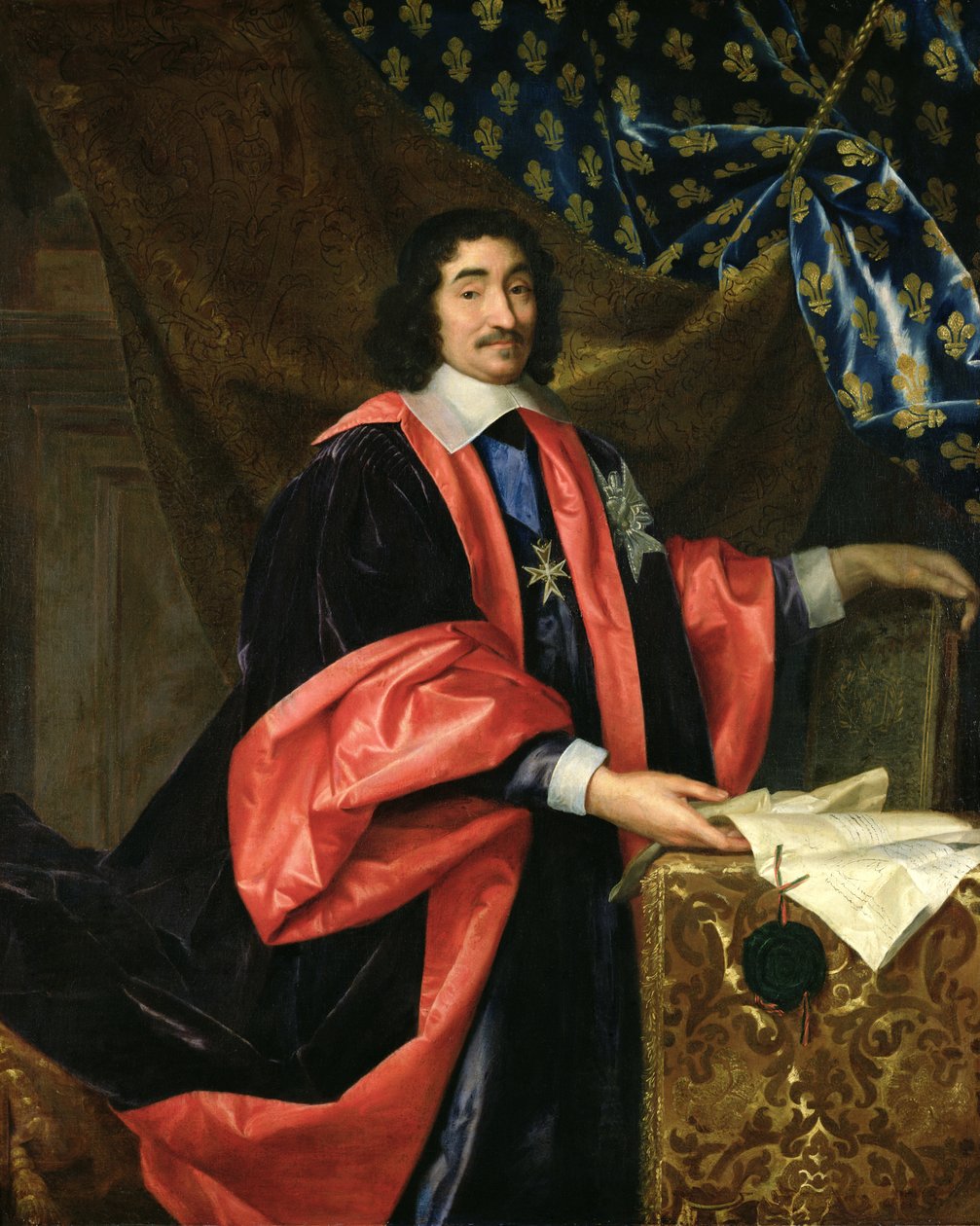 Pierre Seguier (1588-1672) kanclerz Francji, ok. 1668 autorstwa Henri Testelin