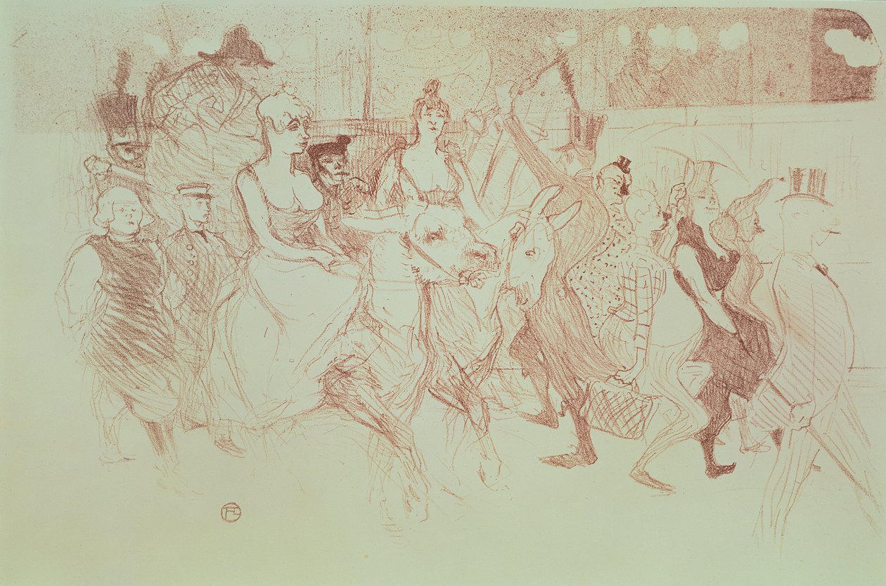 Gala w Moulin Rouge, 1893 autorstwa Henri de Toulouse Lautrec