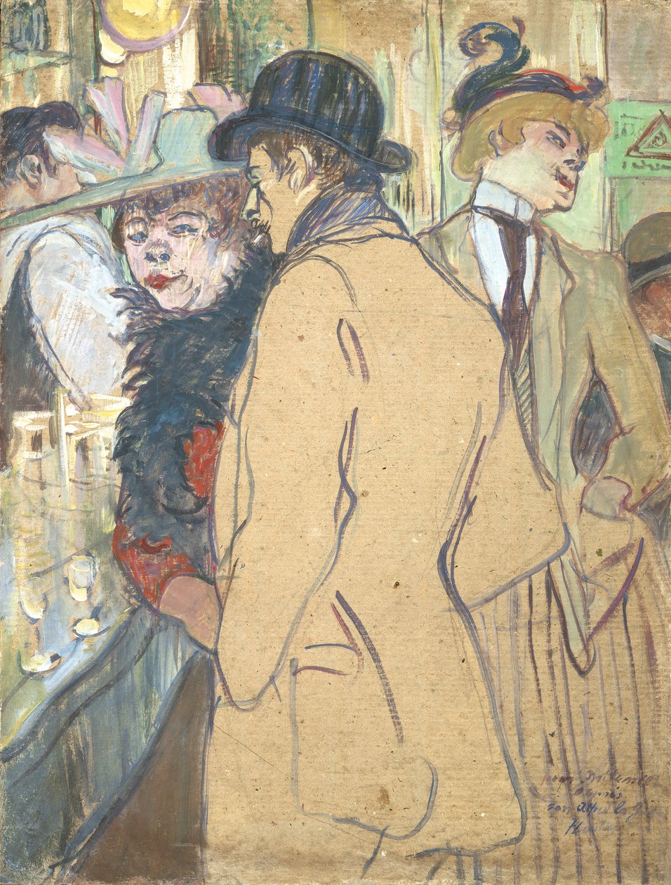 Alfred la Guigne, 1894 (olej na tekturze) autorstwa Henri de Toulouse Lautrec