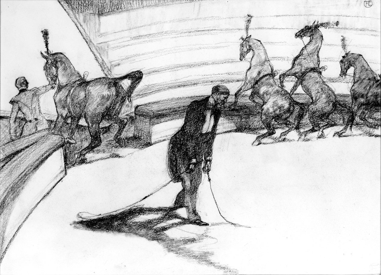 W cyrku autorstwa Henri de Toulouse Lautrec
