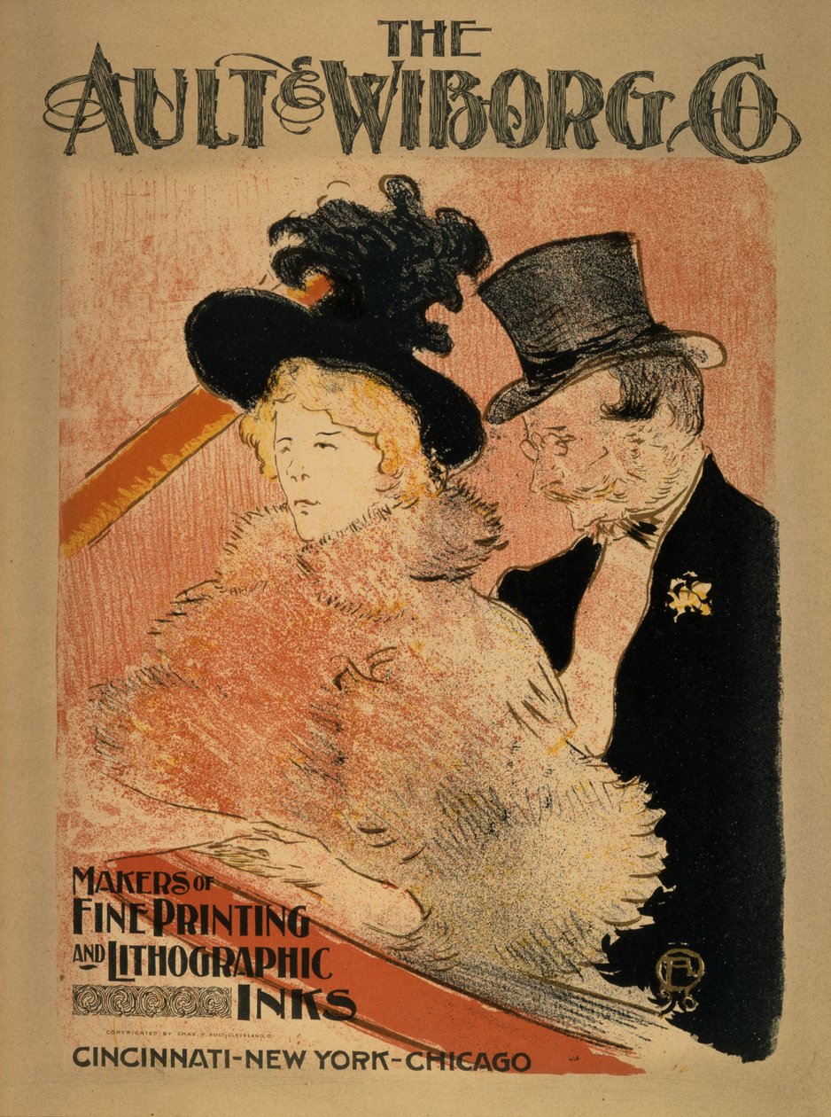 Na koncercie, 1896 (cynkograf) autorstwa Henri de Toulouse Lautrec