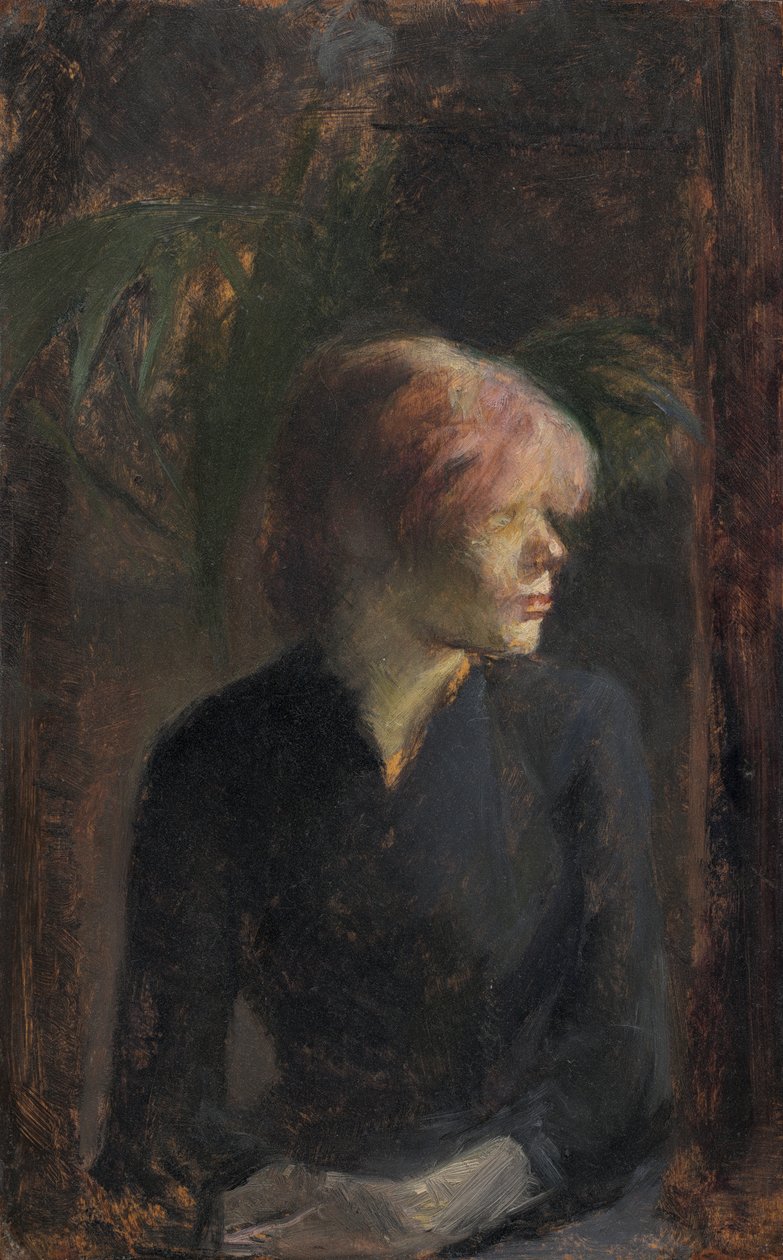 Carmen Gaudin, 1885 (olej na drewnie) autorstwa Henri de Toulouse Lautrec