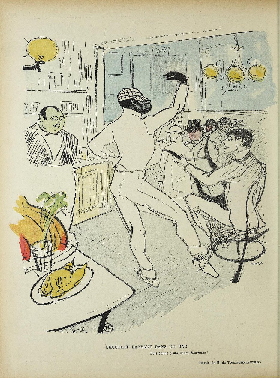 Czekolada tańczy w barze autorstwa Henri de Toulouse Lautrec