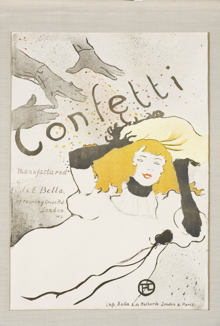 Konfetti, 1894 autorstwa Henri de Toulouse Lautrec