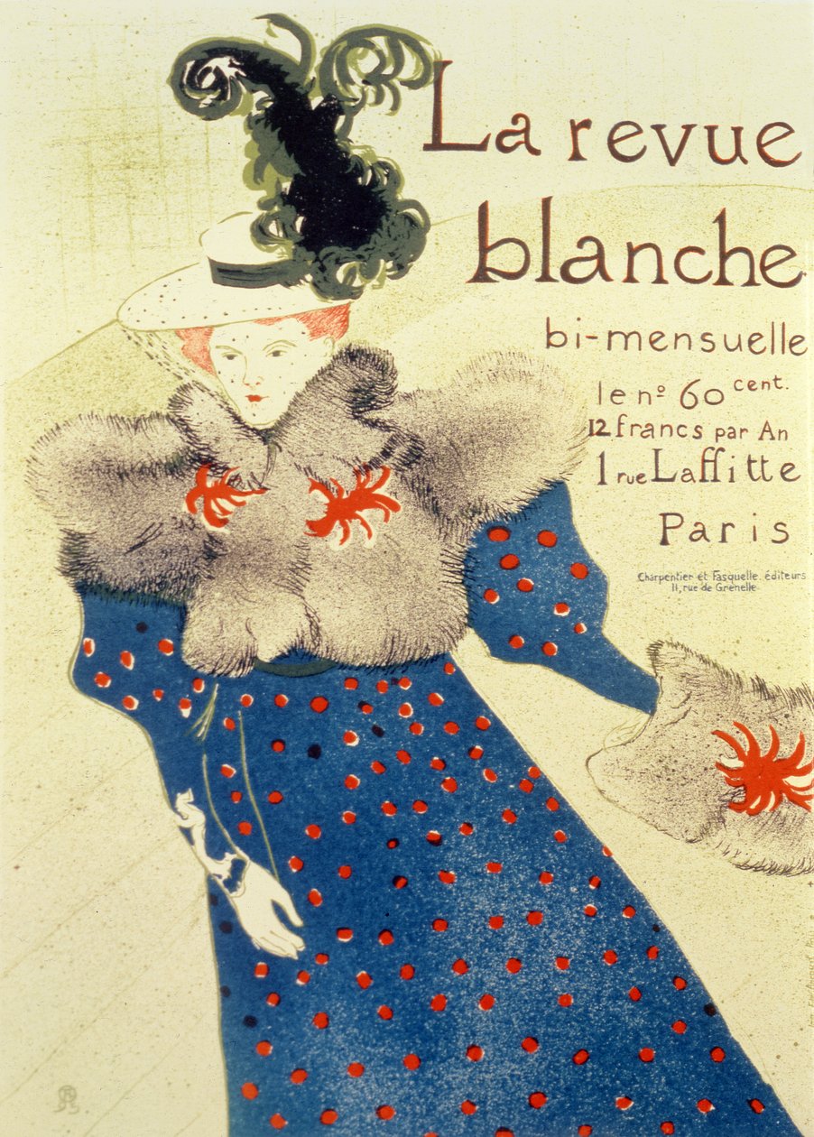 Okładka La Revue Blanche, 1895 autorstwa Henri de Toulouse Lautrec