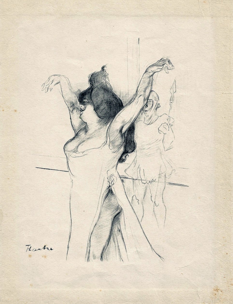 Rysunek Tuluzy autorstwa Henri de Toulouse Lautrec