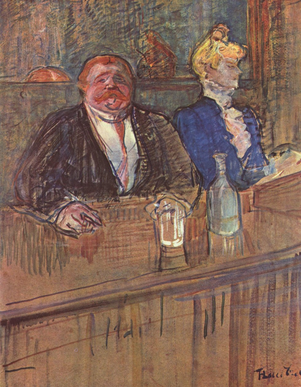 Die Bar autorstwa Henri de Toulouse Lautrec