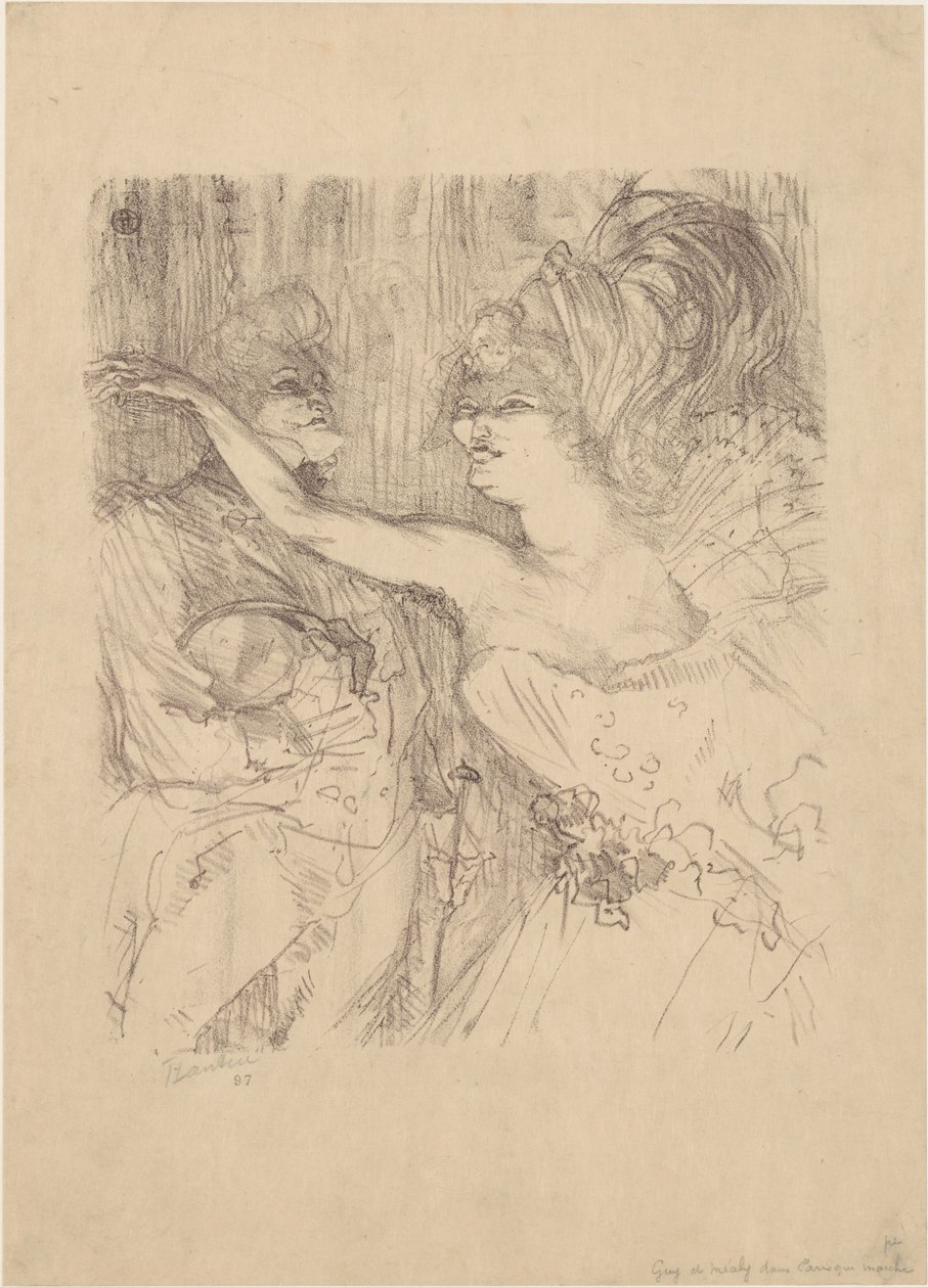 Facet i Mealy autorstwa Henri de Toulouse Lautrec