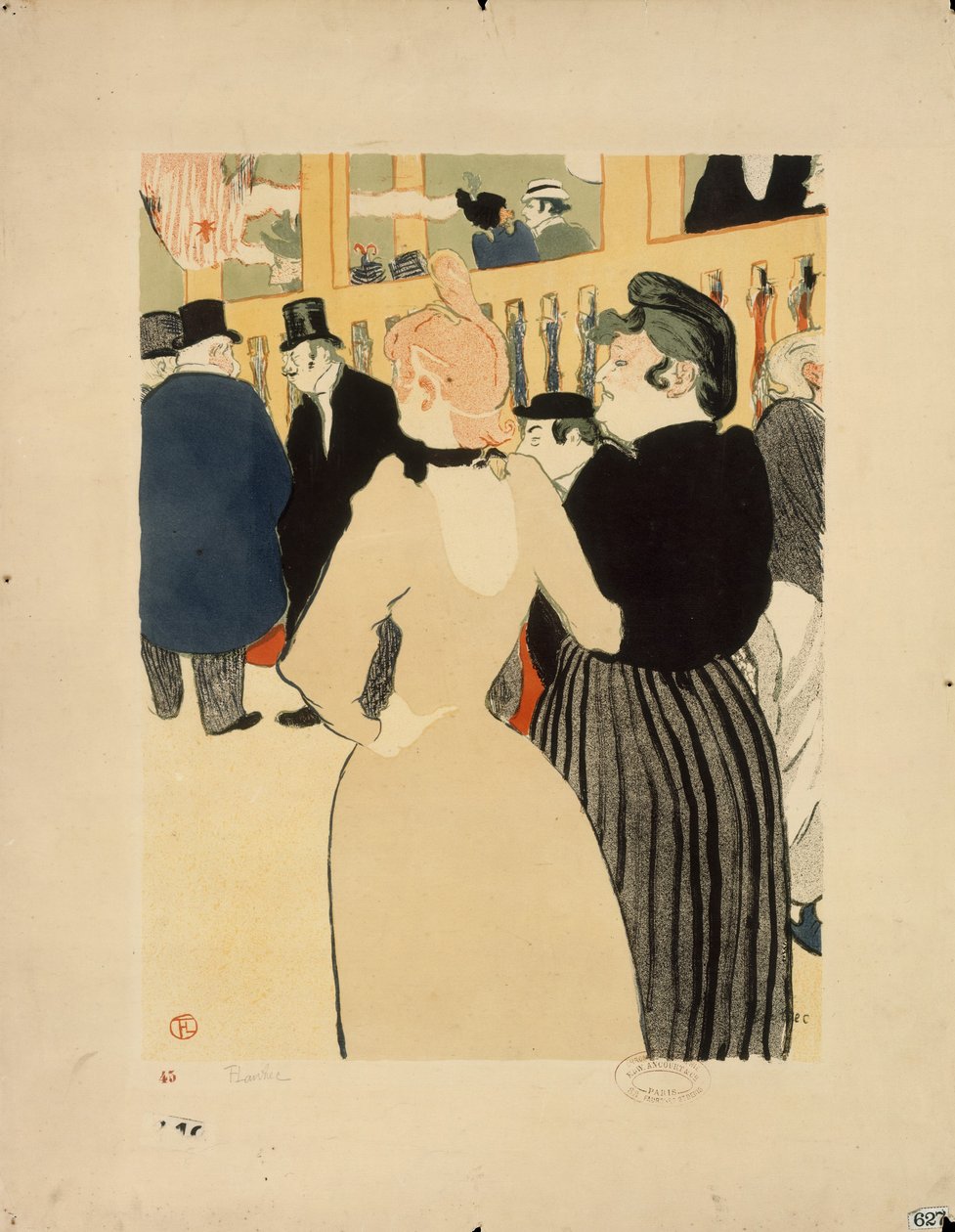La Goulue i jej siostra autorstwa Henri de Toulouse Lautrec