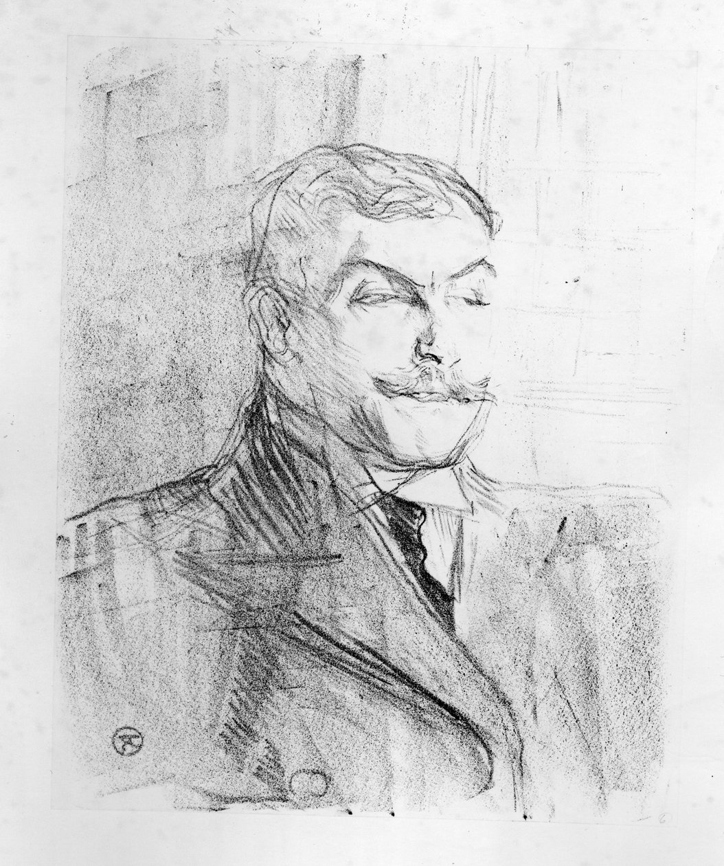 Lucien Guitry, 1898 autorstwa Henri de Toulouse Lautrec